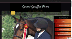 Desktop Screenshot of greatgriffinfarm.com